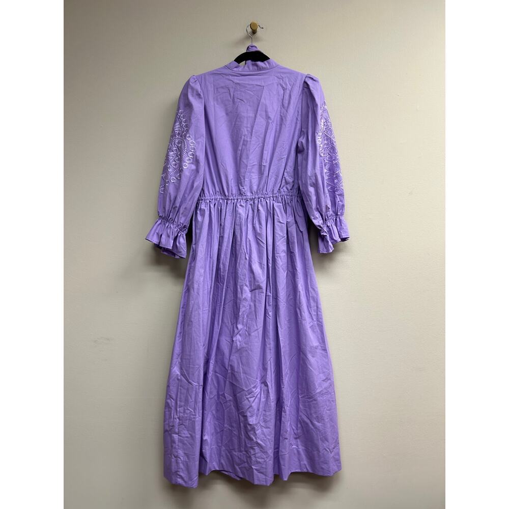 TUCKERNUCK Lavender Embroidery Dowling Midi Dress Size S NWT - Picture 5 of 6